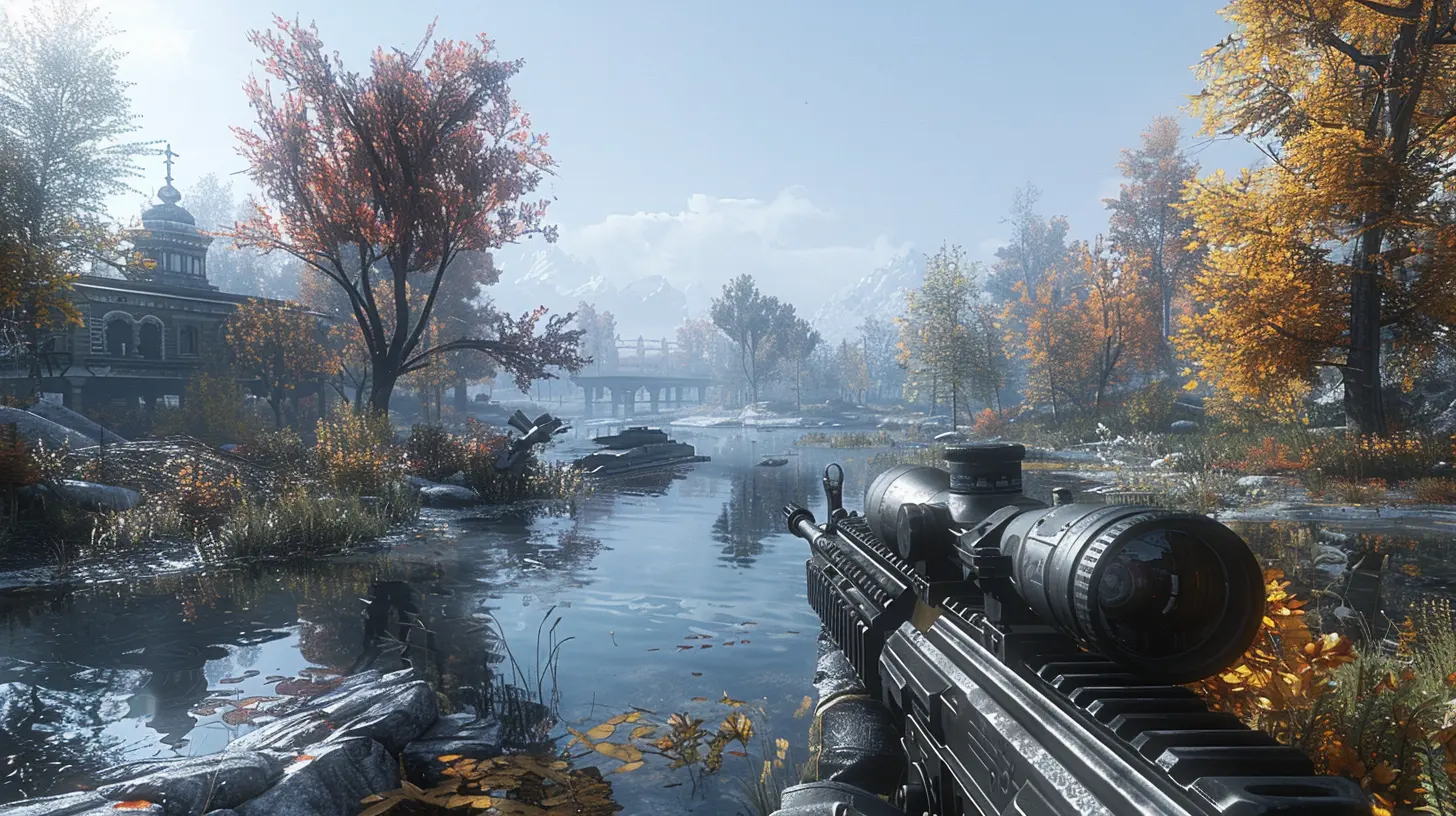 Exploring Open-World Environments in Third-Person Shooting Games