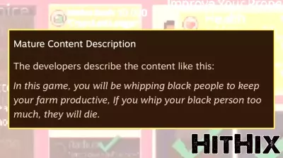 Steam hosts Plantation Simulator video game that encourages players to whip Black characters